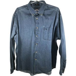 DOCKERS Khakiware Denim Men’s Button Down Shirt
